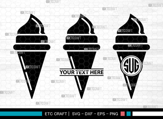 Cup Icecream Icons Monogram, Cup Icecream Svg, Icecream icon Svg, Cup Icecream Icons, Cup Icecream Icon Monogram, Icon Monogram, Svg Cut File, Dxf, Eps, Png, SVG ETC Craft 