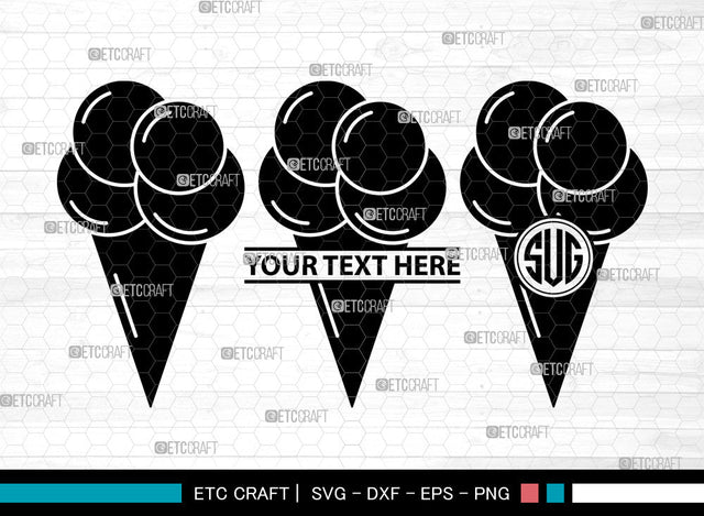 Cup Icecream Icons Monogram, Cup Icecream Svg, Icecream icon Svg, Cup Icecream Icons, Cup Icecream Icon Monogram, Icon Monogram, Svg Cut File, Dxf, Eps, Png, SVG ETC Craft 