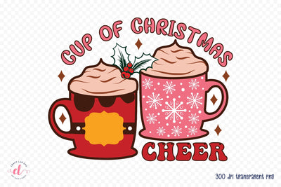 Cup of Christmas Cheer PNG Sublimation Sublimation CraftLabSVG 