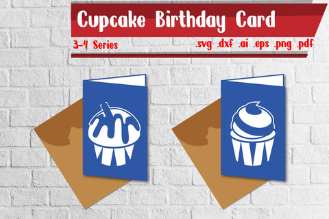 Cupcake Birthday Card 2 SVG zafrans studio 