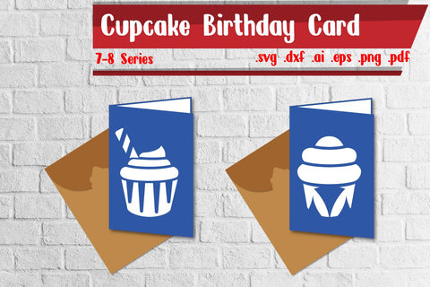 Cupcake Birthday Card 4 SVG zafrans studio 