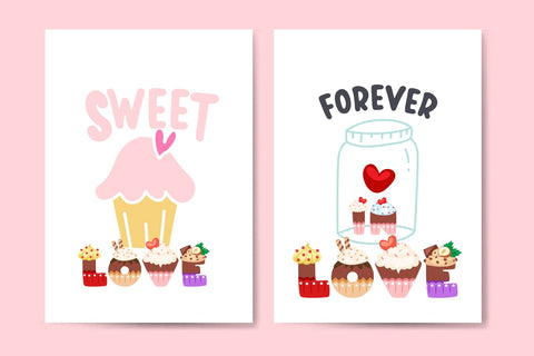 Cupcake Color fonts SVG Fox7 By Rattana 