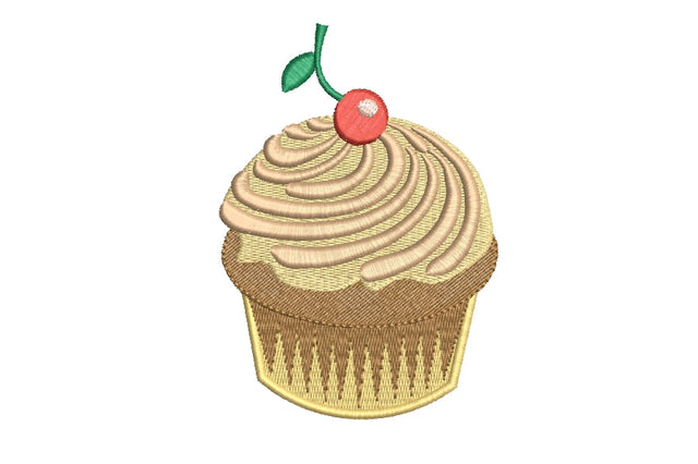 Cupcake embroidery design, Dessert Embroidery 5 sizes, Instant download Embroidery/Applique DESIGNS ArtEMByNatalia 