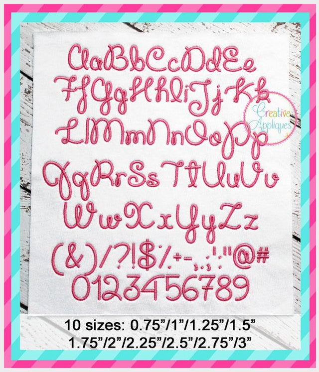 Cupcake Party Embroidery Font Font Creative Appliques 