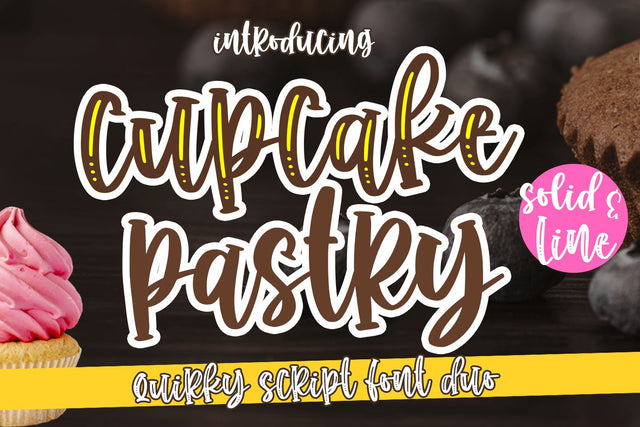 Cupcake Pastry Font Abo Daniel Studio 