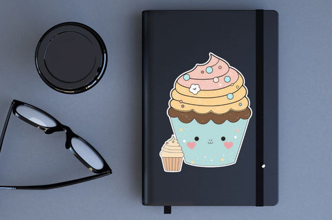 cupcake Patty Cake Kawaii Sticker Bundle Sublimation Regulrcrative 