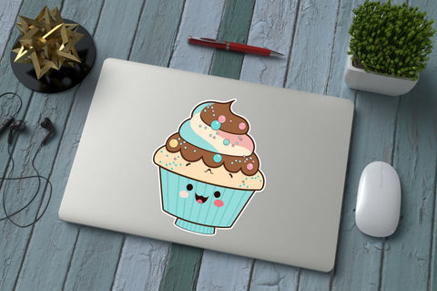 cupcake Patty Cake Kawaii Sticker Bundle Sublimation Regulrcrative 