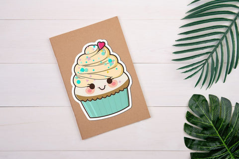 cupcake Patty Cake Kawaii Sticker Bundle Sublimation Regulrcrative 