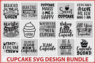 Cupcake SVG Designs Bundle SVG Creativeart88 