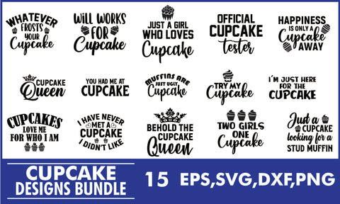 Cupcake SVG Designs Bundle SVG PatternFeed8 