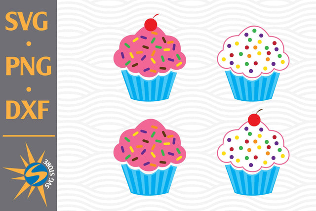 Cupcake SVG, PNG, DXF Digital Files Include SVG SVGStoreShop 