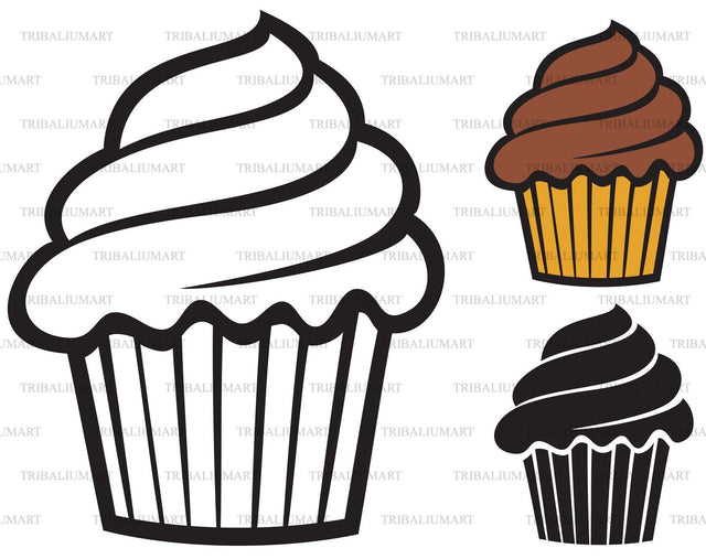 Cupcake SVG TribaliumArtSF 