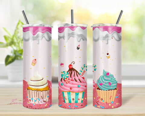 Cupcake Tumbler Wrap 20oz Tumbler Sublimation PNG Download Sublimation TrendingDesign 