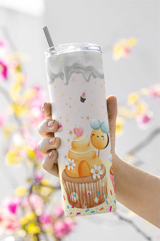 Cupcake Tumbler Wrap 20oz Tumbler Sublimation PNG Download, Tumbler Wrap - PNG Digital Download Sublimation CaldwellArt 