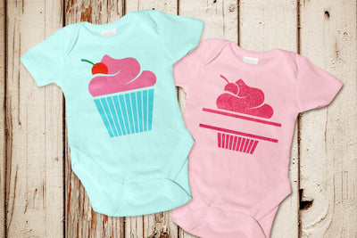 Cupcake with Cherry and Split SVG SVG Designed by Geeks 