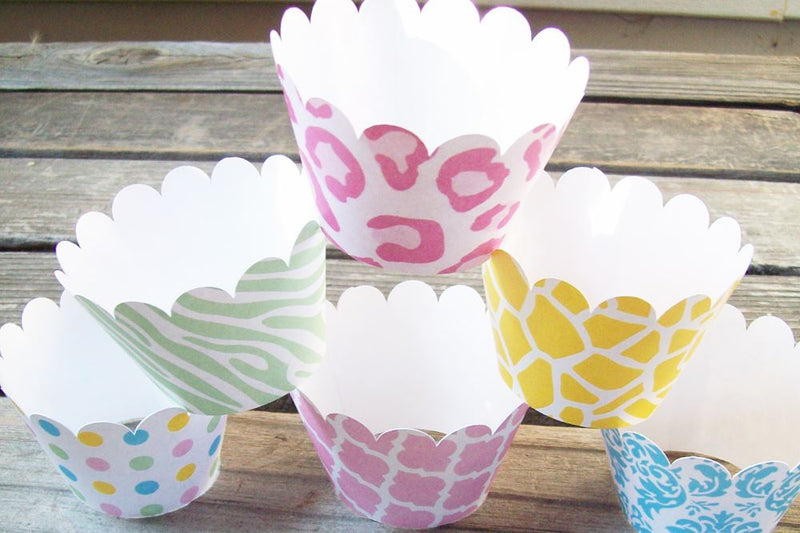 Cupcake Wrappers in 2 Styles SVG Risa Rocks It 