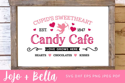 Cupid Candy Cafe SVG, Cupid's Brewing Co SVG, Valentine Day SVG, Valentine Sign Svg, Valentine Shirt Svg, Svg file for Cricut, Silhouette SVG Jojo&Bella 