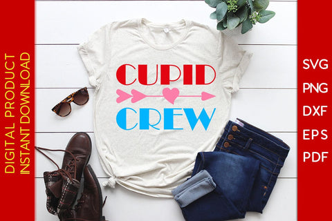 Cupid Crew Valentine's Day SVG PNG EPS Cut File SVG Creativedesigntee 