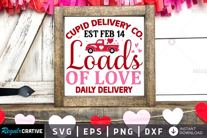 Cupid delivery co.est feb 14 loads SVG SVG Regulrcrative 
