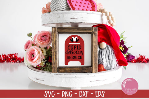 Cupid Delivery SVG-Valentine SVG-Mailbox SVG SVG Linden Valley Designs 