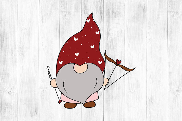 Cupid Gnome SVG Valentine Gnome Clipart SVG dapiyupi store 