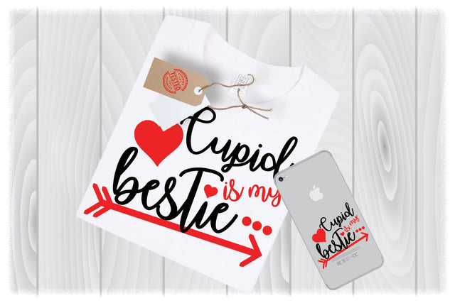 Cupid is My Bestie SVG Files for Cricut Designs | Valentines Day SVG Files SVG My Sew Cute Boutique 