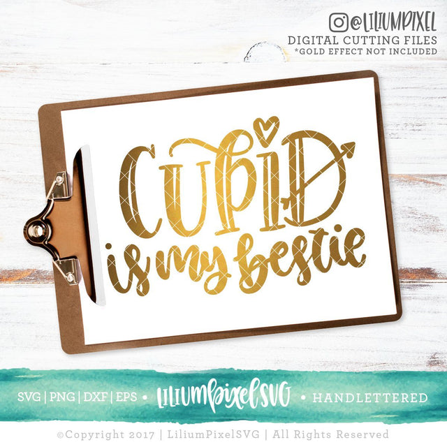 Cupid is My Bestie SVG Lilium Pixel SVG 