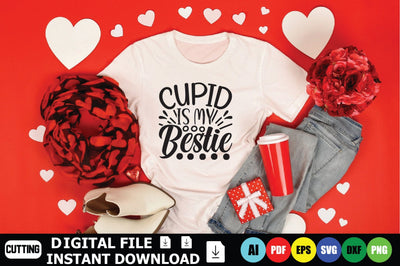 Cupid Is My Bestie SVG Shahin alam 