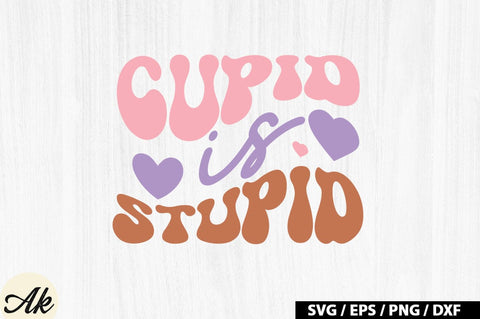 Cupid is stupid Retro SVG SVG akazaddesign 
