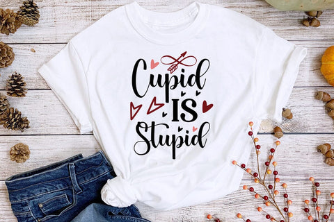 Cupid Is Stupid SVG SVGs,Quotes and Sayings,Food & Drink,On Sale, Print & Cut SVG DesignPlante 503 