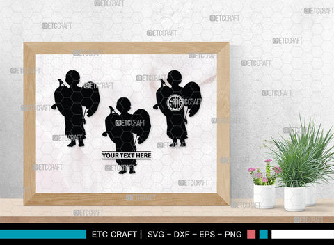 Cupid Monogram, Cupid Silhouette, Cupid SVG, Valentines Cupid Svg, Angel Svg, Love Svg, SB00350 SVG ETC Craft 