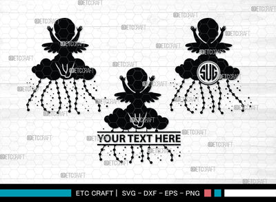 Cupid Monogram, Cupid Silhouette, Cupid SVG, Valentines Cupid Svg, Angel Svg, Love Svg, SB00350 SVG ETC Craft 