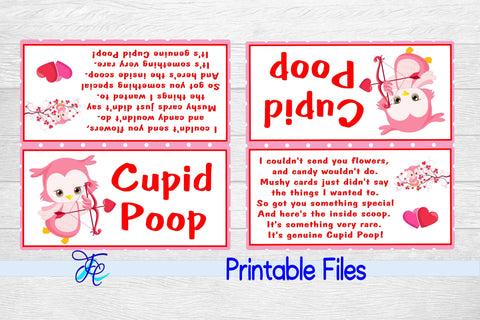 Cupid Poop Bag Topper 3D Paper Family Creations 