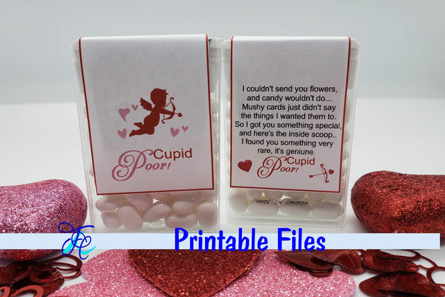 Cupid Poop - Tic Tac Labels 3D Paper Family Creations 
