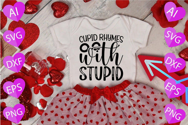 Cupid Rhymes with Stupid SVG CraftlabSvg29 