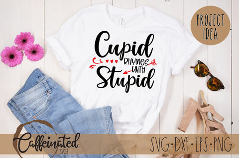 Cupid Rhymes With Stupid SVG SVG Caffeinated SVGs 