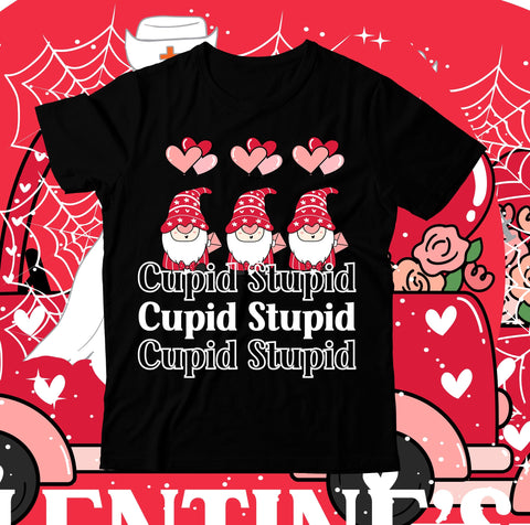 Cupid Stupid SVG Cut File, Cupid Stupid PNG , Valentine Day SVG Cut File SVG BlackCatsMedia 