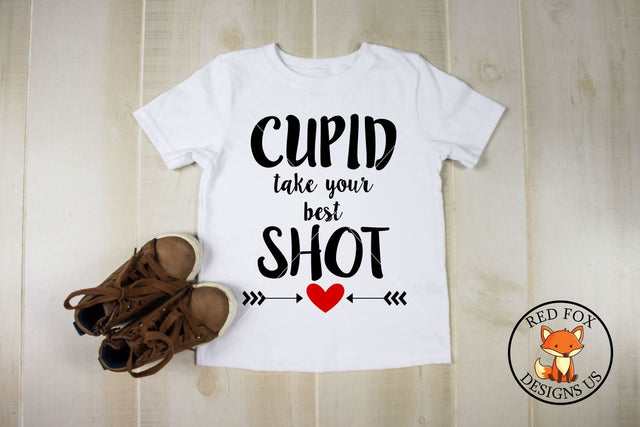 Cupid Take Your Best Shot | Valentine's day | SVG PNG DXF SVG RedFoxDesignsUS 