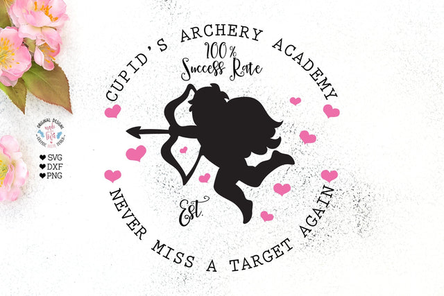 Cupid’s Archery Academy Cut File and Sublimation File SVG Graphic House Design 