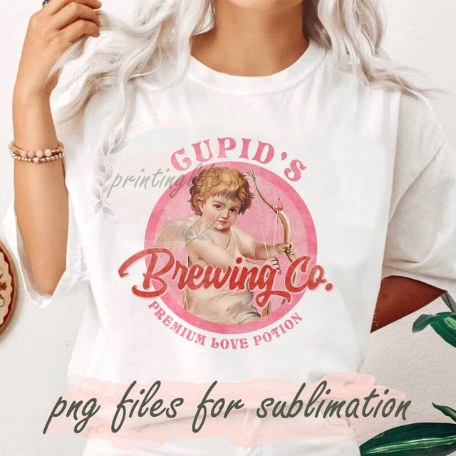 Cupid’s Brewing Co Design Png, Retro Valentine Png, Valentine Day Png, Cupid Sublimation Png, Love Potion Png, Love Sublimation Design, Instant Download Sublimation PrintingLife 