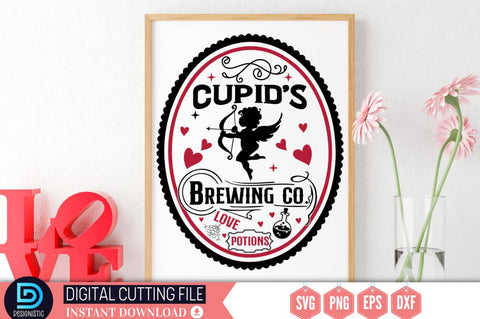 Cupid's brewing co. love potions SVG SVG DESIGNISTIC 