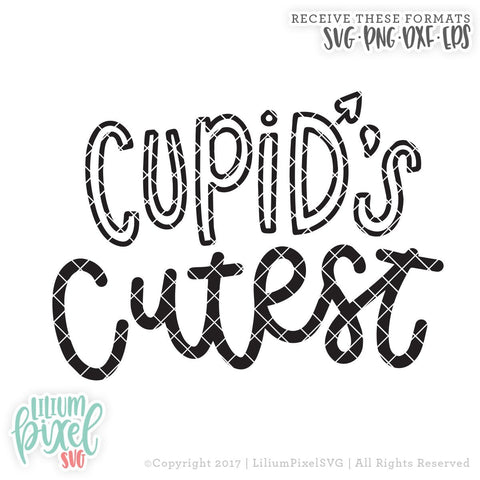 Cupid's Cutest SVG Lilium Pixel SVG 