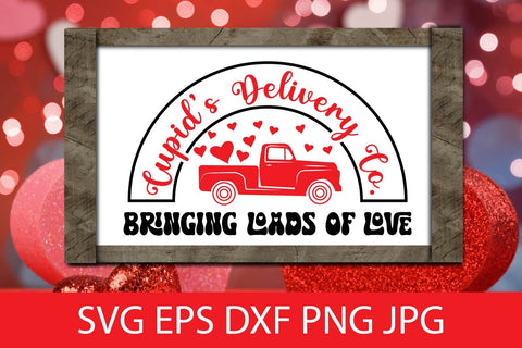 Cupid's Delivery Co Svg, Loads Of Love Free For Commercial Use SVG Sintegra 