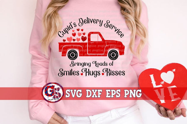 Cupid's Delivery Service SVG DXF EPS PNG SVG Greedy Stitches 