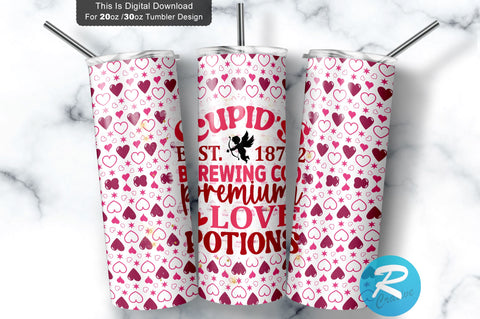 Cupid's est.1872 brewing co. premium love potions 20 oz / 30 oz Tumbler PNG Sublimation Regulrcrative 