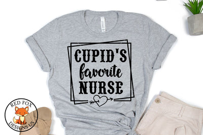 Cupid's Favorite Nurse Svg, Nurse Valentine's day Svg SVG RedFoxDesignsUS 