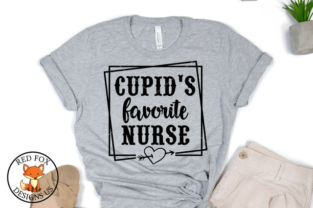Cupid's Favorite Nurse Svg, Nurse Valentine's day Svg SVG RedFoxDesignsUS 