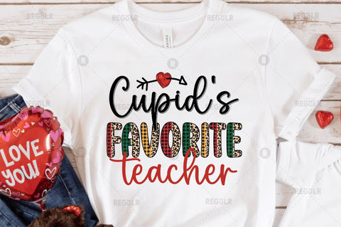 Cupid's favorite Teacher Sublimation Design Sublimation Regulrcrative 
