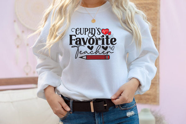 Cupid's Favorite Teacher SVG Cut File,Cupid's Favorite Teacher PNG SVG BlackCatsMedia 