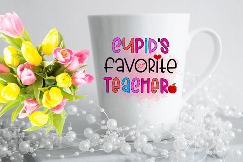 Cupid's Favorite Teacher Valentines Day Sublimation Design Sublimation Happy Printables Club 